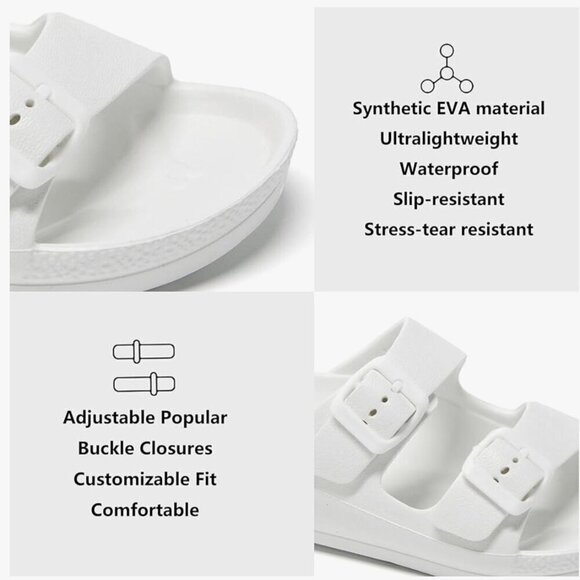 Women's White Waterproof Sandals Size 9 EUC - Picture 2 of 6